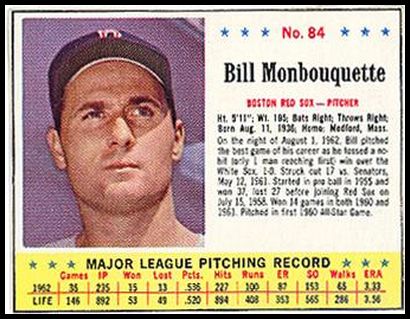 84 Bill Monbouquette